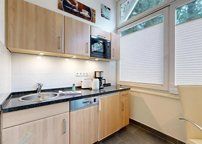 公寓 Ruhige Mit Strandkorb, Stranddistel, 宾茨