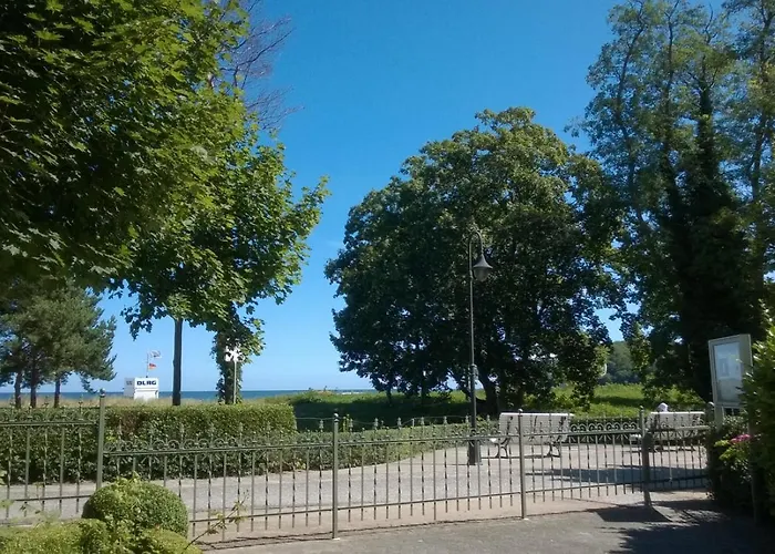 Ruhige Mit Strandkorb, Stranddistel, Binz
